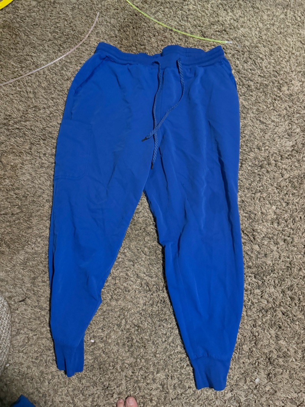 Men's Blue Jogger Sweatpants - Casual Drawstring Comfort